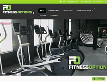 Tablet Screenshot of fitnessoptions.cl